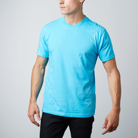 Tri-Blend Dyed Crewneck T-Shirt // Sky Blue (S)