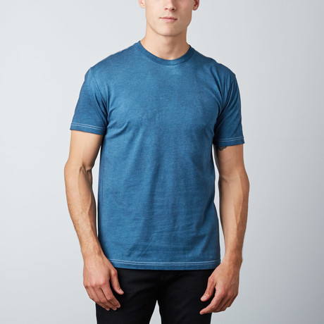 Tri-Blend Dyed Crewneck T-Shirt // Teal (S)