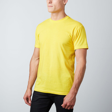 Tri-Blend Dyed Crewneck T-Shirt // Yellow (S)