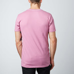 Ultra Soft Sueded V-Neck T-Shirt // Lavender (M)