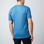 Ultra Soft Sueded V-Neck T-Shirt // Teal (S)