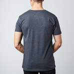 Tri-Blend V-Neck T-Shirt // Heather Black + Heather White // Pack of 2 (M)