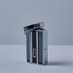 Intrepid Twin Pinpoint Torch Lighter (Black + Chrome)