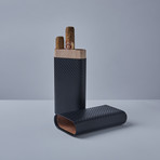 Black Label 3 Finger Cigar Case