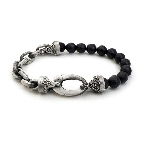 Kbvladim Spiritual Stone Bracelet // Onyx (7-8")