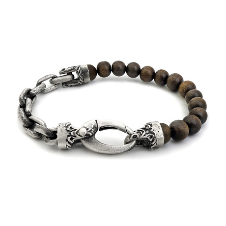 Lamya Spiritual Stone Bracelet // Brown (7-8")