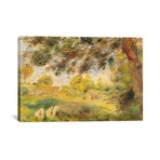 Spring Landscape // Pierre-Auguste Renoir // c. 1869 (26"W x 18"H x 0.75"D)