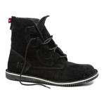 Mojoo Suede Lace-Up Boot // Black (US: 7)