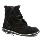 Mojoo Suede Lace-Up Boot // Black (US: 7)