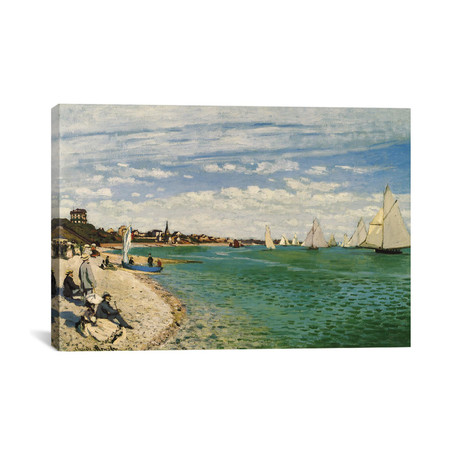 Regatta at Sainte-Adresse // Claude Monet // 1867 (18"W x 26"H x 0.75"D)