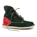 Mark McNairy Mojoo Shoe // Olive Suede + Red F-Grain (US: 13)