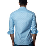 Printed Button-Up // Light Blue (S)