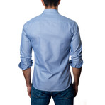 Solid Button-Up // Blue (S)