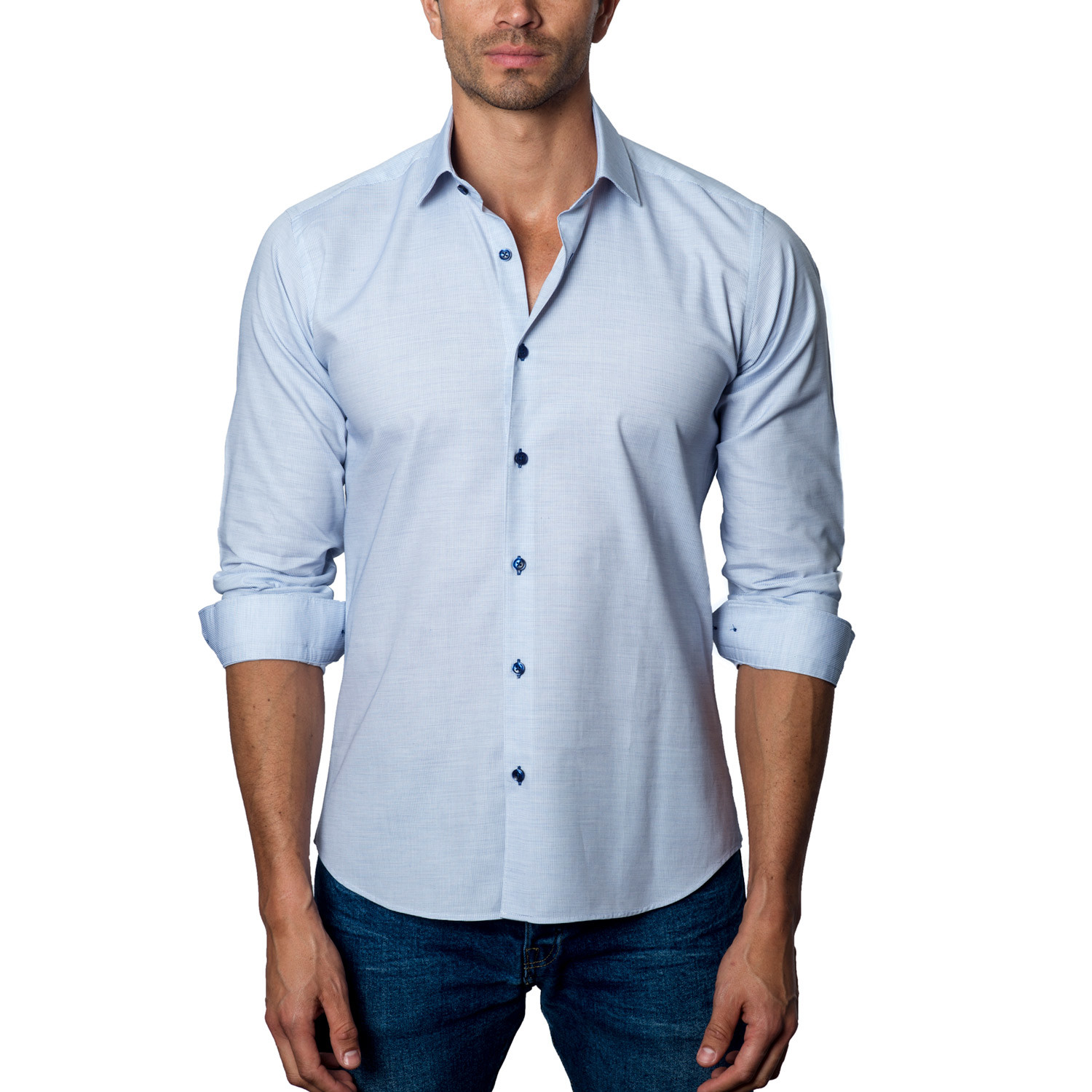 Woven Button-Up // Sku Blue (S) - Jared Lang - Touch of Modern