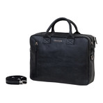 BC101 Leather Briefcase (Black)