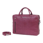 BC101 Leather Briefcase (Bordeaux)