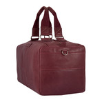 BD101 Vintage Leather Travel Bag (Bordeaux)