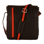 Haversack Bicolor // Large // Black + Orange