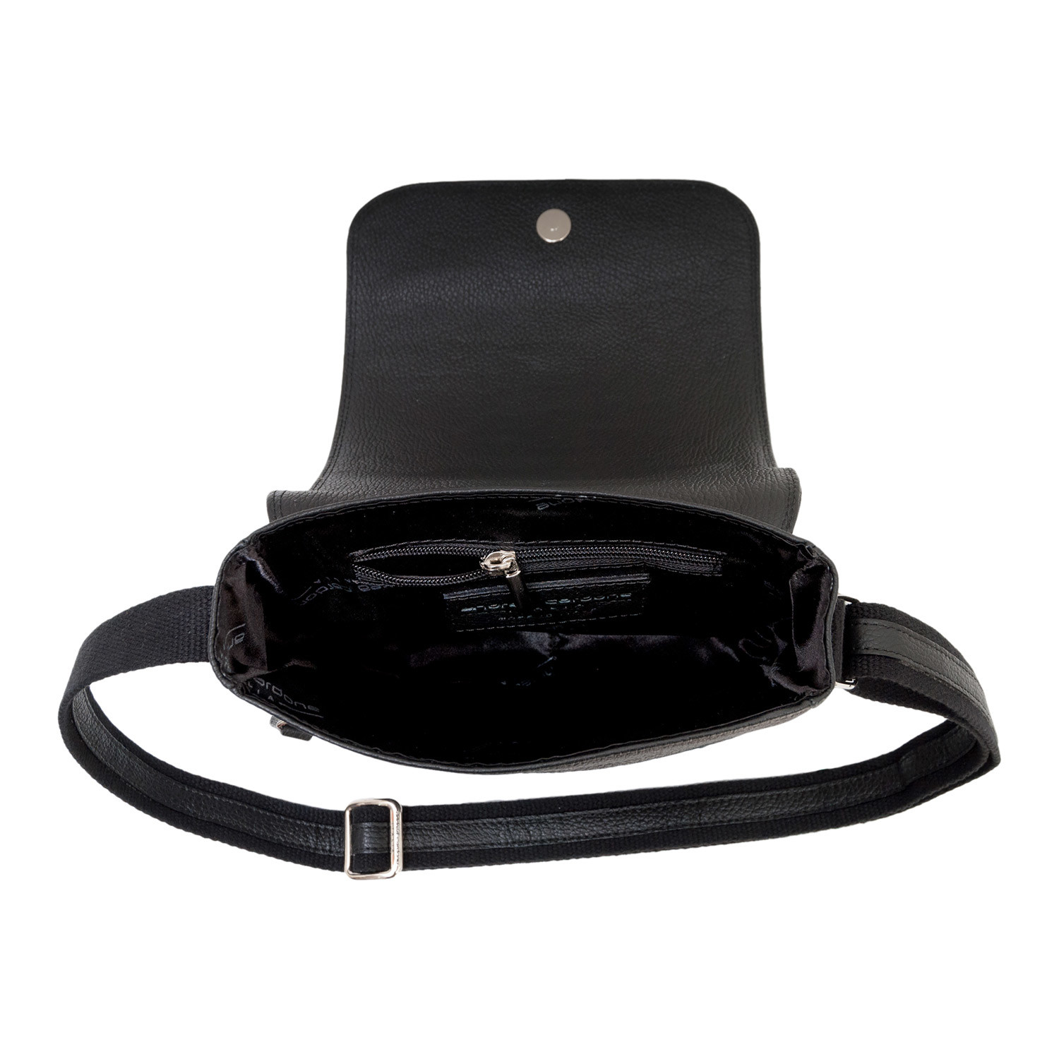 BS001 Leather Haversack // Black - Andrea Cardone - Touch of Modern