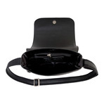 BS001 Leather Haversack // Black