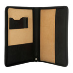 BT101 Leather Underarm Briefcase (Black)