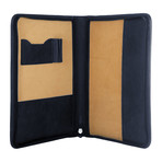 BT101 Leather Underarm Briefcase (Black)