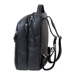 Cervo Leather Backpack // Large // Black