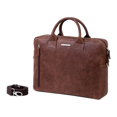 L101 Vintage Leather Briefcase (Brown)