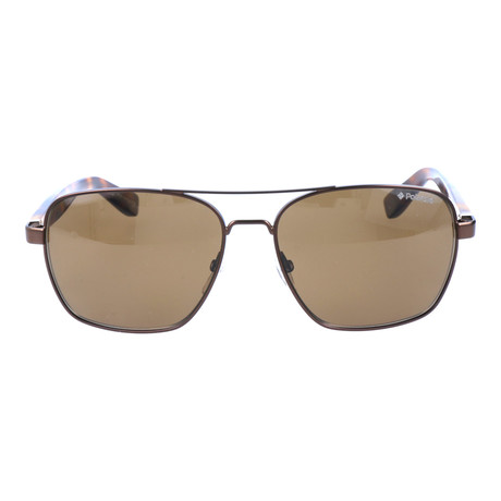 Thick Temple Square Aviator // Tortoise + Brown