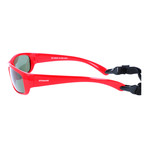 Wrap-Around Sport Sunglasses // Red