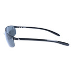 Slant Rectangle Sunglasses // Black