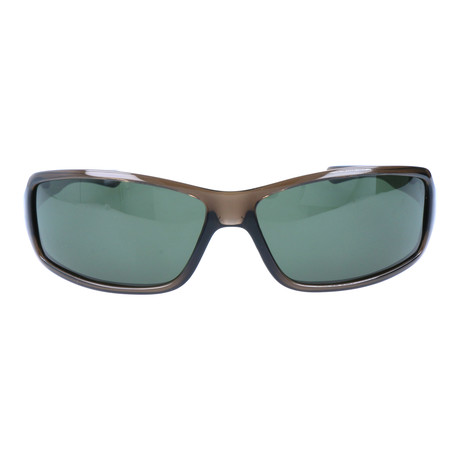 Rectangle Thick Frame Sunglasses // Grey + Smoke