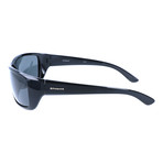 Thick Rim Rectangular Sunglasses // Black