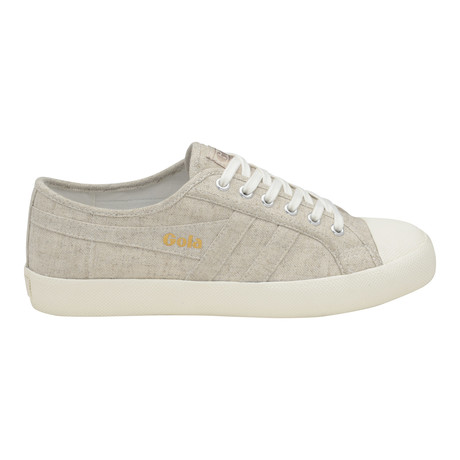 Coaster Linen Low Top Plimsoll // Oatmeal + Off White (US: 7)