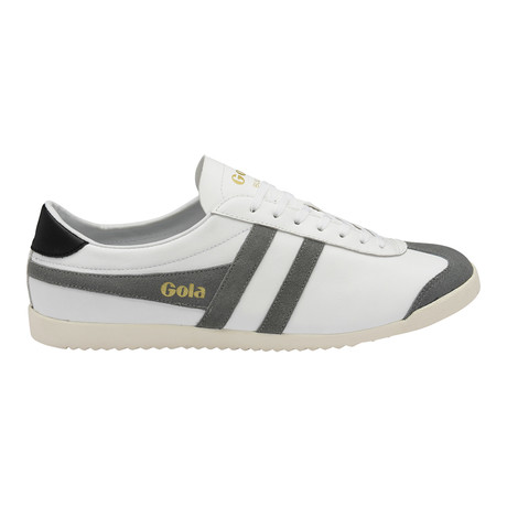 Bullet Leather Low Top Trainer // White + Grey (US: 7)