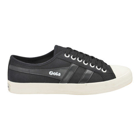 Coaster Low Top Plimsoll // Black + Off White (US: 7)