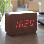 Brick Click Clock // Leatherette