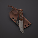 Yeti // Copper + Brass Handle + Leather Kydex Hybrid Sheath