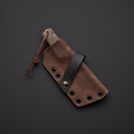 Yeti // Copper + Brass Handle + Leather Kydex Hybrid Sheath