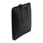 BX001 Leather Underarm Slim Briefcase // Black