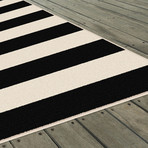 Garden City Florence Transitional Rug // Black