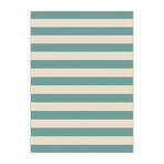 Garden City Florence Transitional Rug // Aqua (2'7"L x 7'3"W)