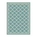 Garden City Tangier Transitional Rug // Aqua (2'7"L x 7'3"W)