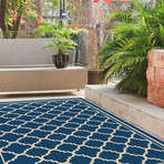 Garden City Tangier Transitional Rug // Navy (2'7"L x 7'3"W)