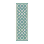 Garden City Tangier Transitional Rug // Aqua (2'7"L x 7'3"W)