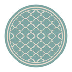 Garden City Tangier Transitional Rug // Aqua (2'7"L x 7'3"W)