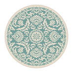 Garden City Basile Transitional Rug // Aqua (2'7"L x 7'3"W)