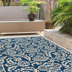 Garden City Basile Transitional Rug // Navy (2'7"L x 7'3"W)