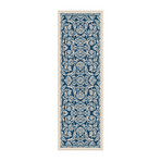 Garden City Basile Transitional Rug // Navy (2'7"L x 7'3"W)