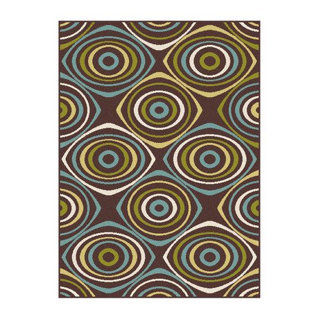 Garden City Quinn Transitional Rug // Brown (2'7"L x 7'3"W)